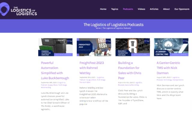 The Logistics of Logistics