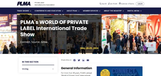 PLMA's WORLD OF PRIVATE LABEL International Trade Show