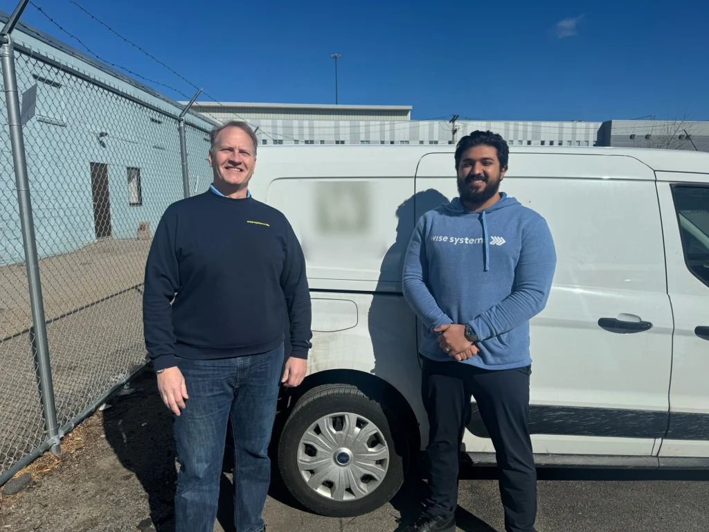 Wise Systems team onsite to help florist scale its fleet size for Valentine's Day